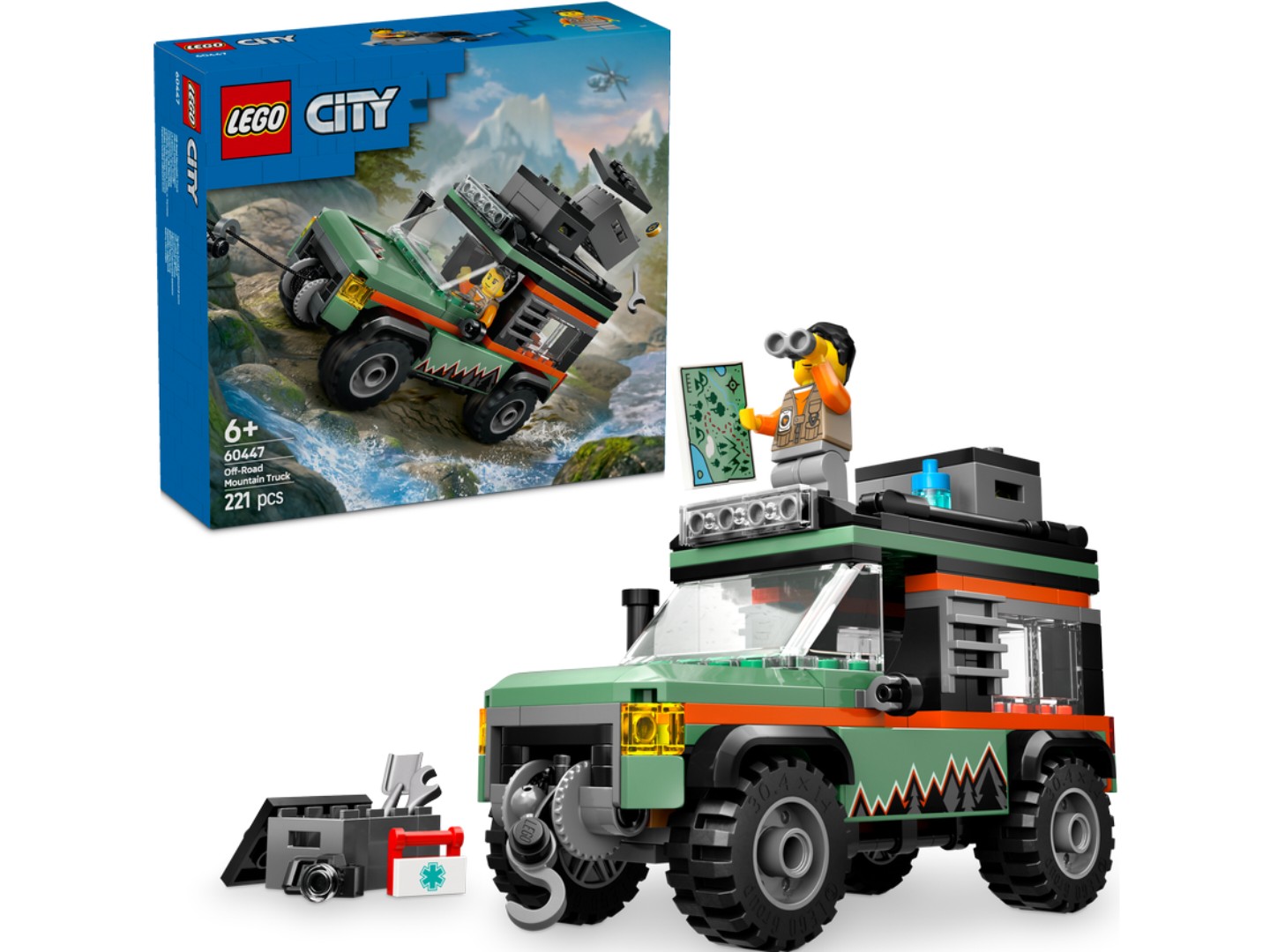 Конструктор LEGO City Позашляхова гірська вантажівка 4x4 (60447) — фото 1