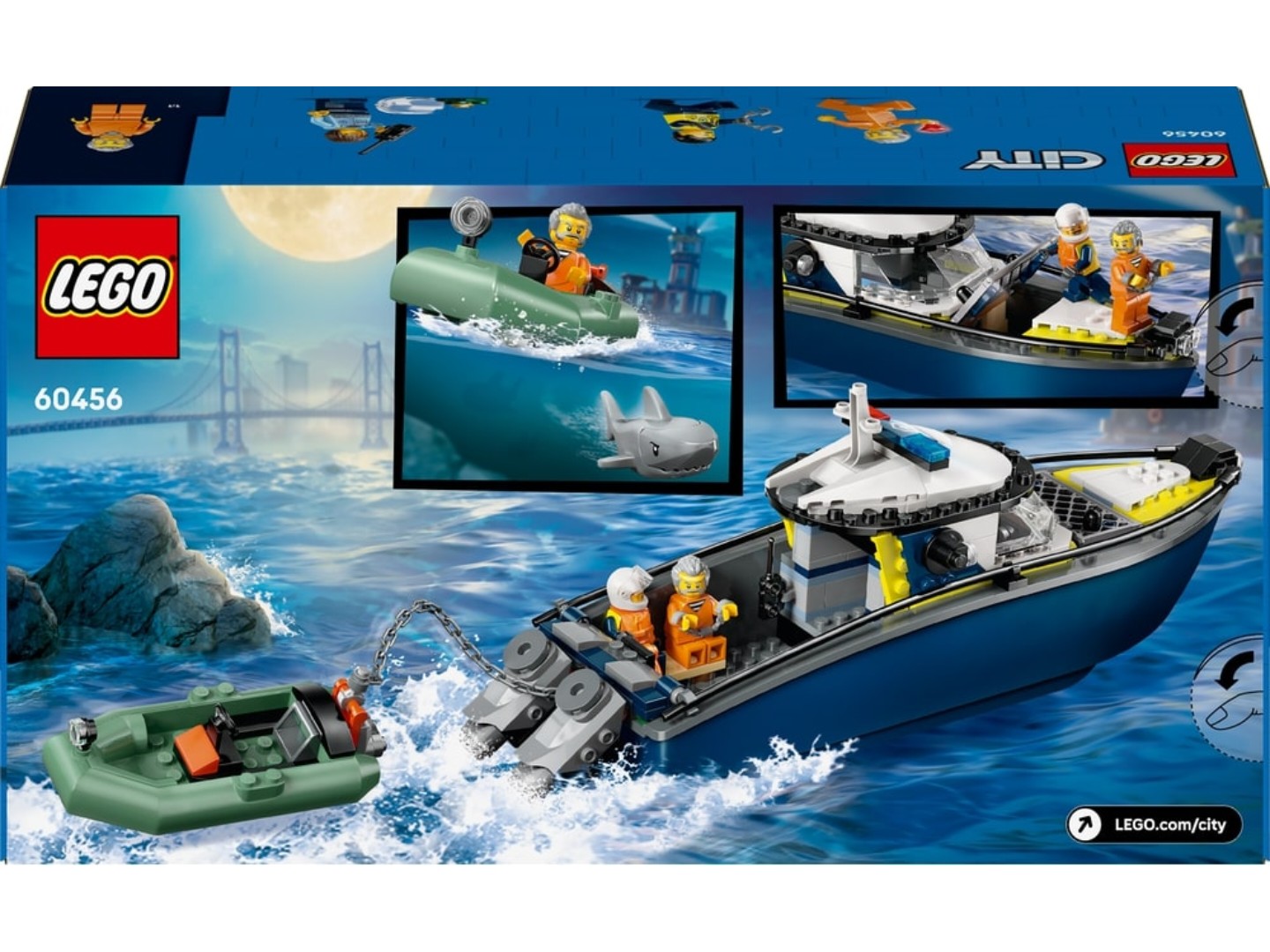 Конструктор LEGO City Переслідування на поліцейському катері (60456) — фото 2