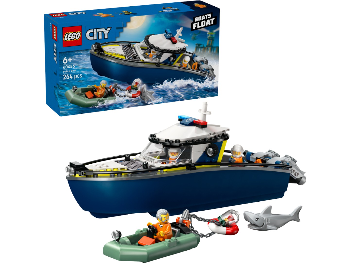 Конструктор LEGO City Переслідування на поліцейському катері (60456) — фото 1