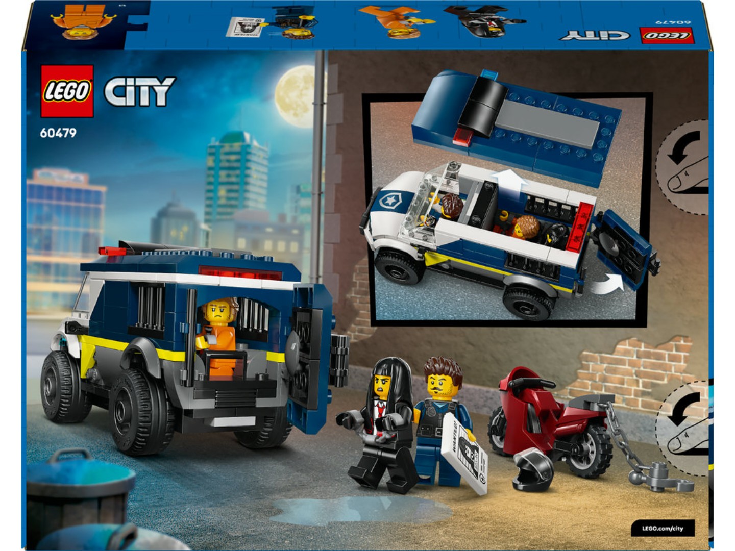 Конструктор LEGO City Поліцейський фургон для перевезення в'язнів (60479) — фото 2