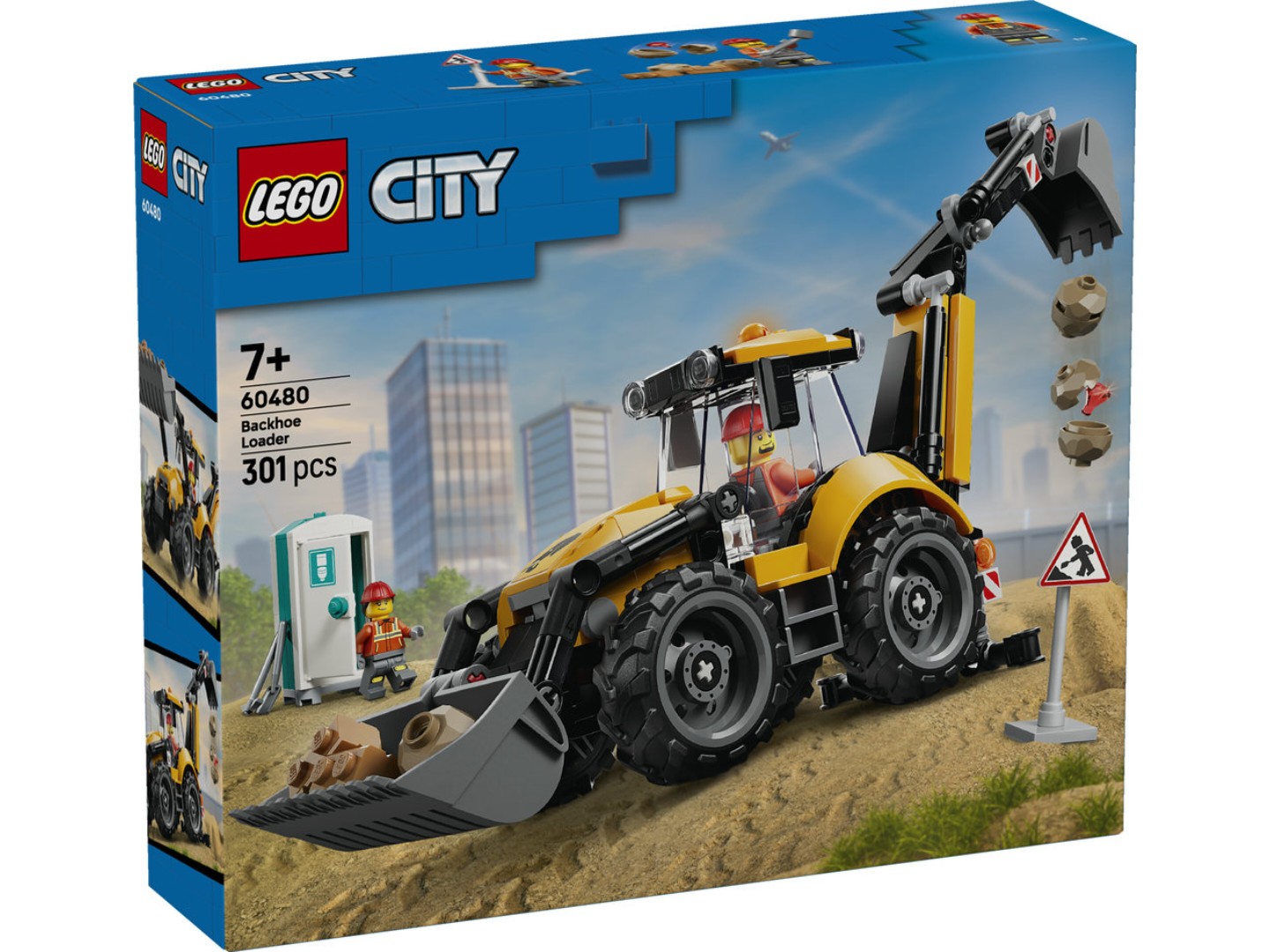 Конструктор LEGO City Жовтий екскаватор-навантажувач (60480) — фото 13