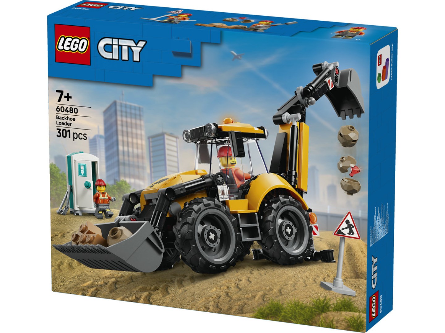 Конструктор LEGO City Жовтий екскаватор-навантажувач (60480) — фото 15