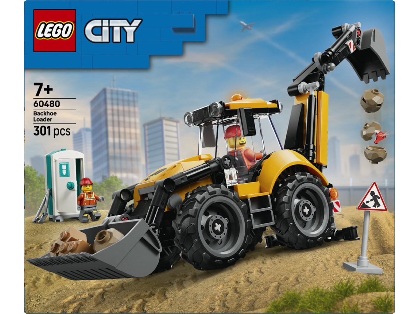 Конструктор LEGO City Жовтий екскаватор-навантажувач (60480) — фото 14