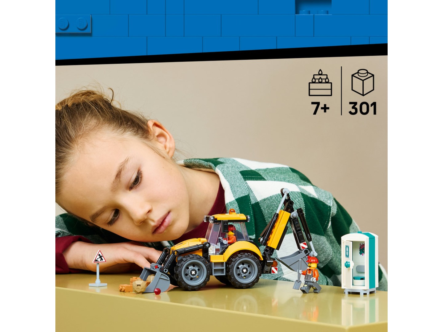 Конструктор LEGO City Жовтий екскаватор-навантажувач (60480) — фото 4
