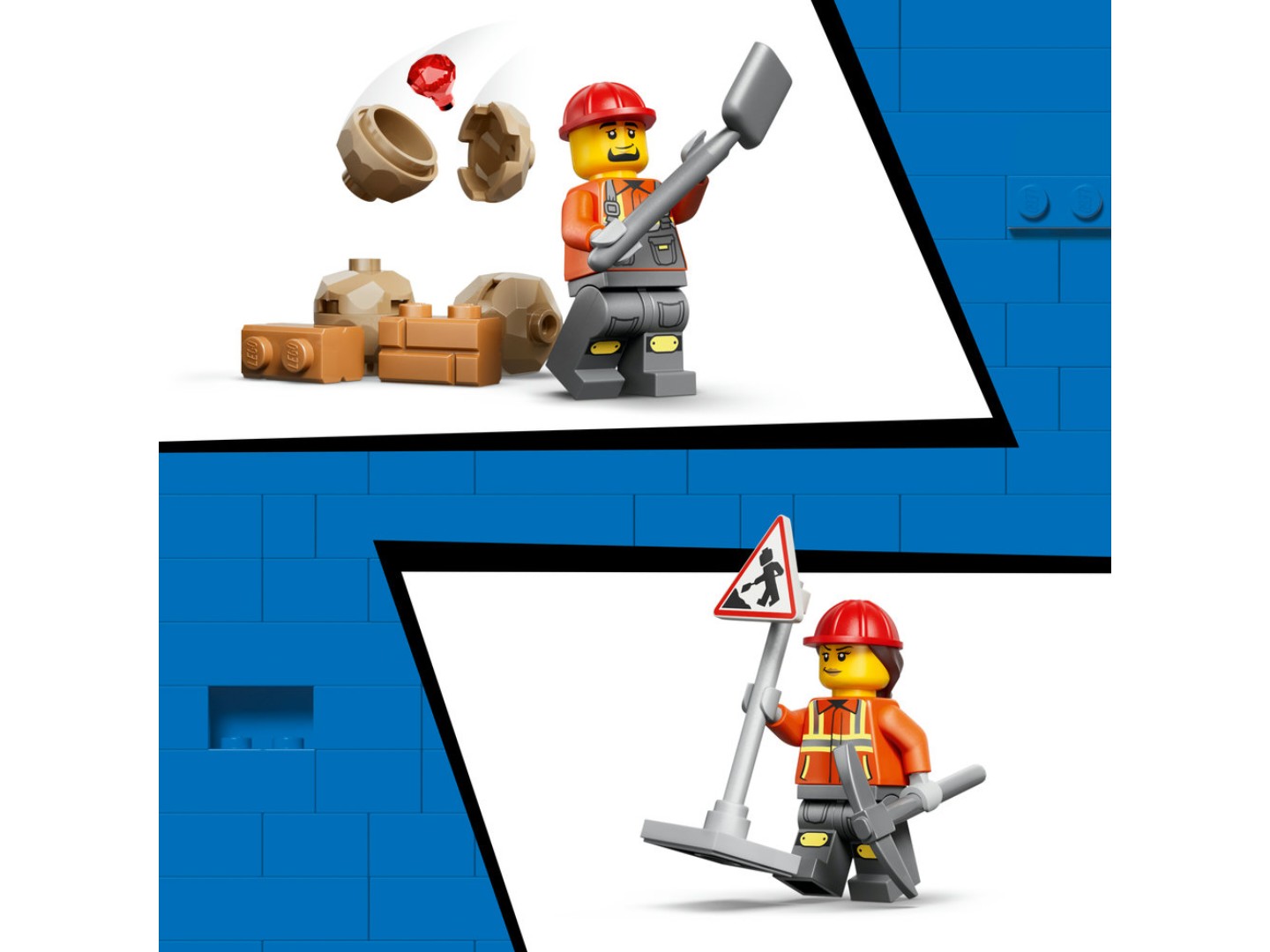 Конструктор LEGO City Жовтий екскаватор-навантажувач (60480) — фото 7