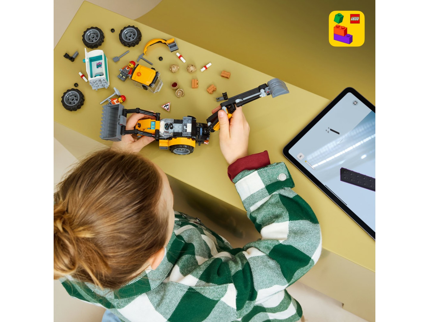 Конструктор LEGO City Жовтий екскаватор-навантажувач (60480) — фото 5