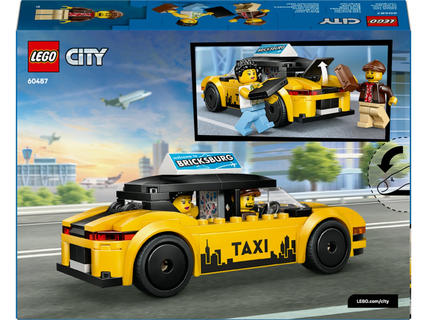 Конструктор LEGO City Жовте таксі (60487) — фото 2