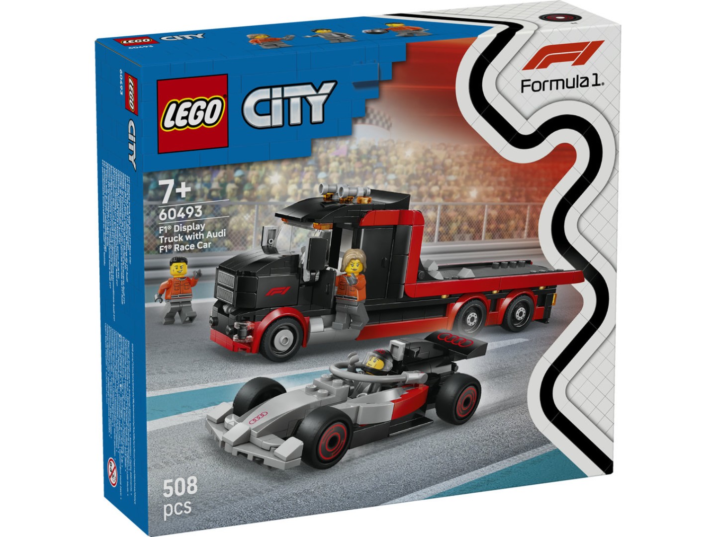 Конструктор LEGO City Вантажівка для демонстрації F1® із перегоновим автомобілем Audi F1® (60493) — фото 10