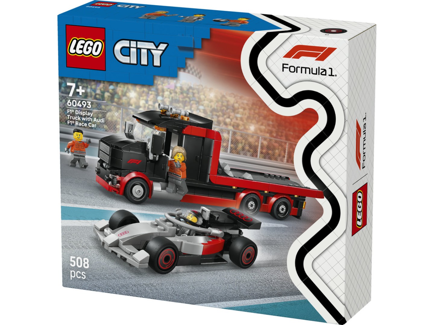 Конструктор LEGO City Вантажівка для демонстрації F1® із перегоновим автомобілем Audi F1® (60493) — фото 12