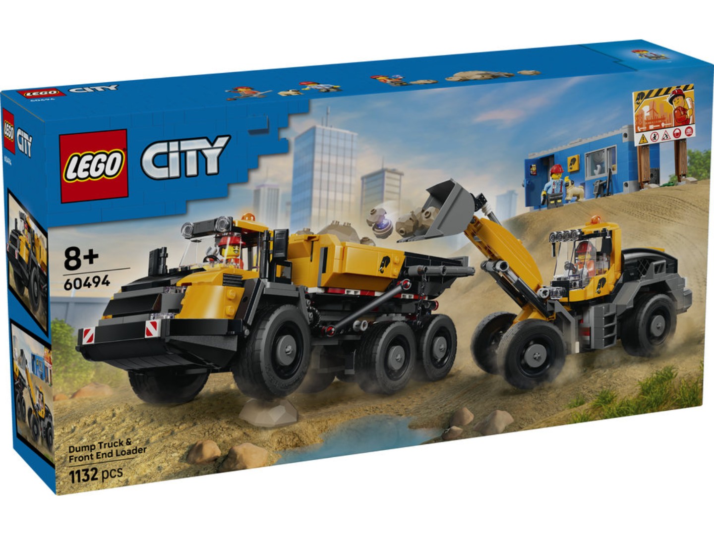 Конструктор LEGO City Самоскид і фронтальний ковшовий навантажувач (60494) — фото 14