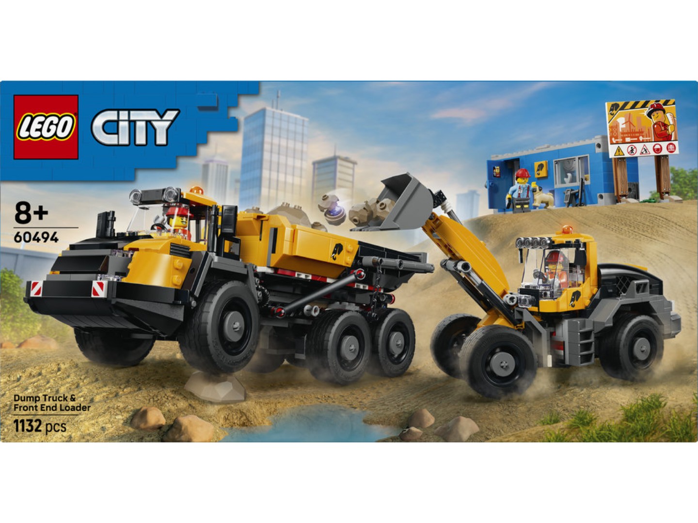 Конструктор LEGO City Самоскид і фронтальний ковшовий навантажувач (60494) — фото 15