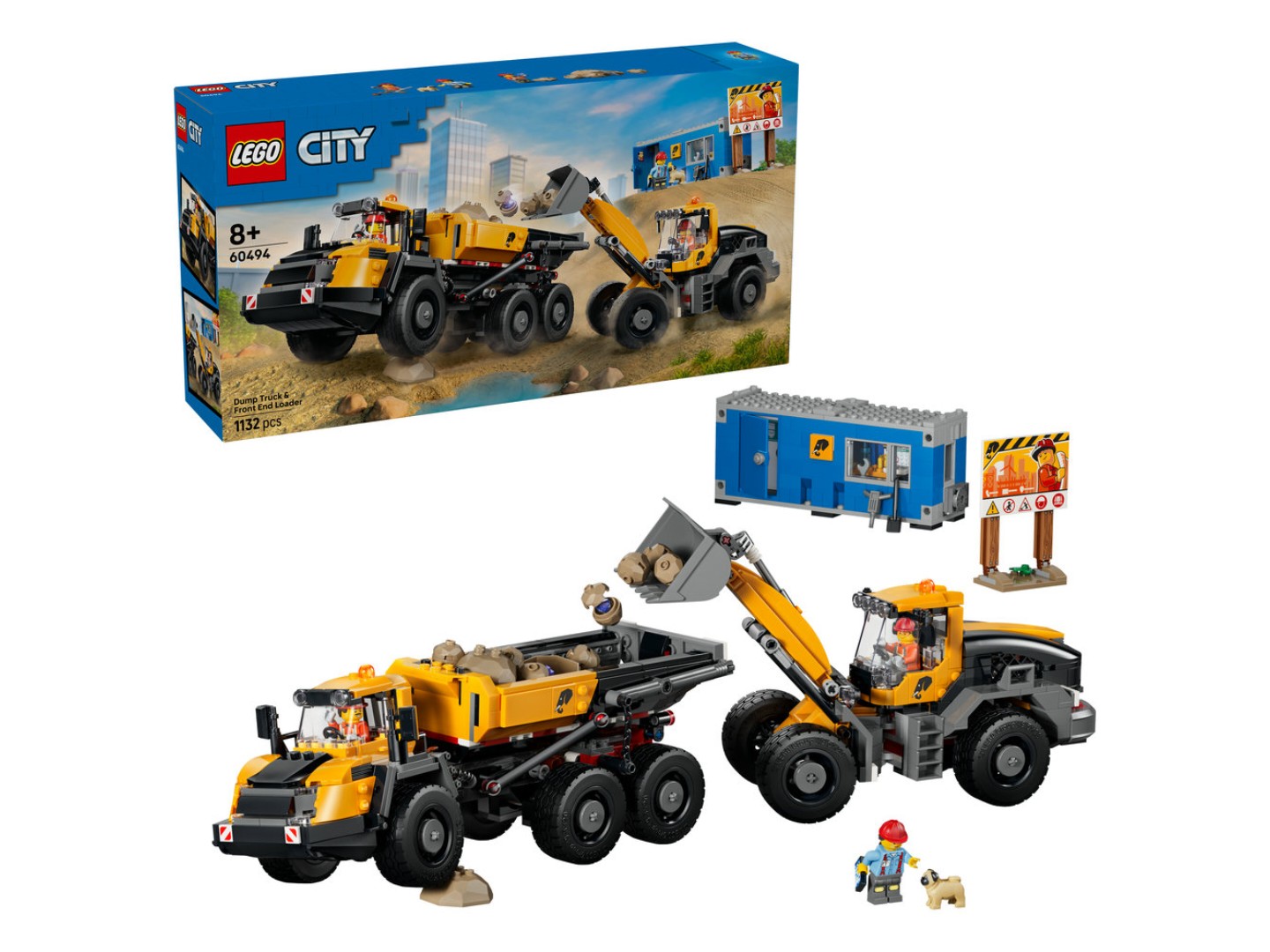 Конструктор LEGO City Самоскид і фронтальний ковшовий навантажувач (60494) — фото 1