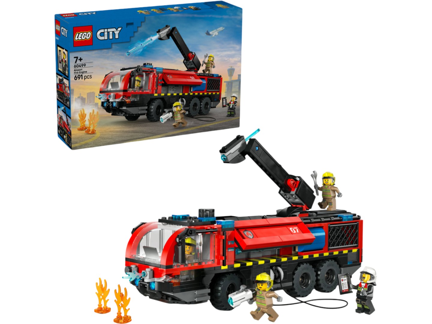 Конструктор LEGO City Пожежна вантажівка в аеропорту (60499) — фото 1