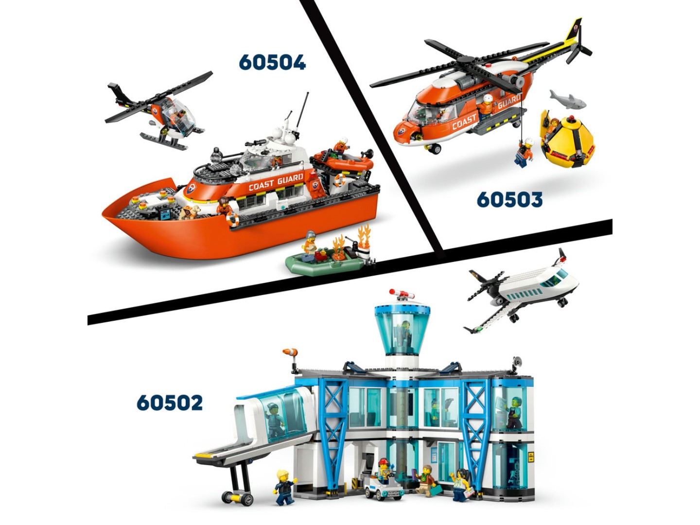 Конструктор LEGO City Ремікс літака, вантажівки та судна на повітряній подушці (60505) — фото 12