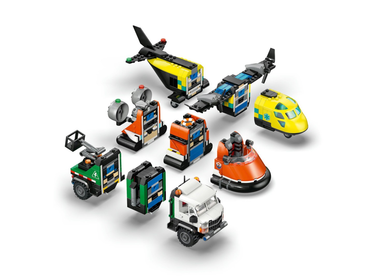 Конструктор LEGO City Ремікс літака, вантажівки та судна на повітряній подушці (60505) — фото 6
