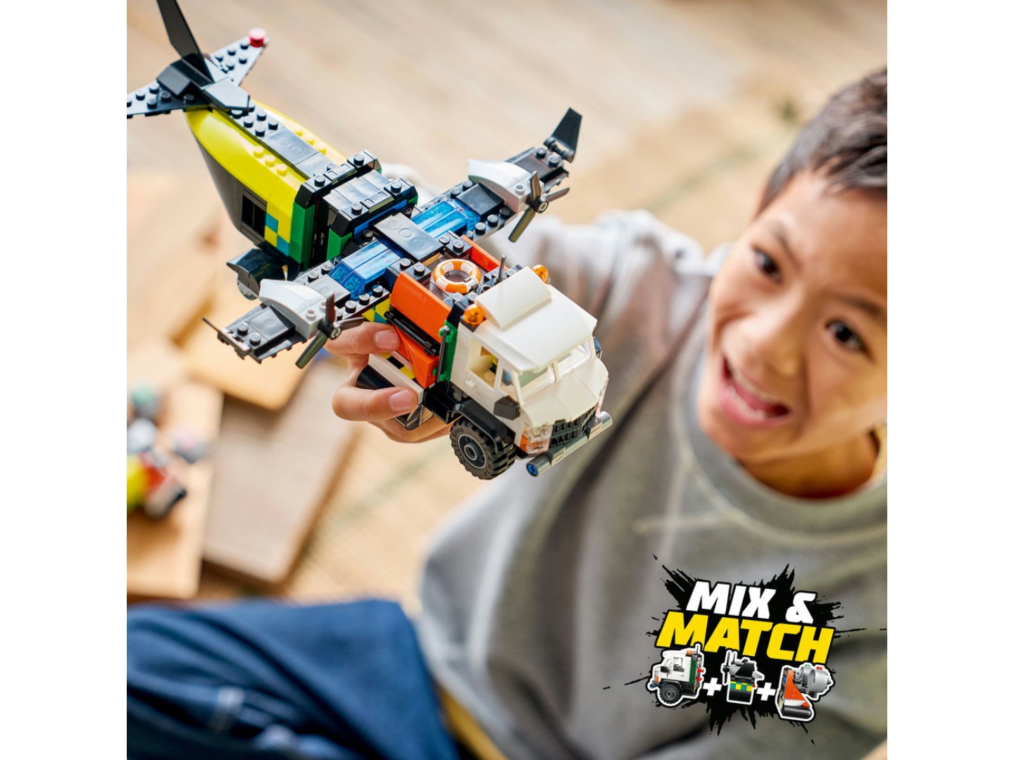Конструктор LEGO City Ремікс літака, вантажівки та судна на повітряній подушці (60505) — фото 7