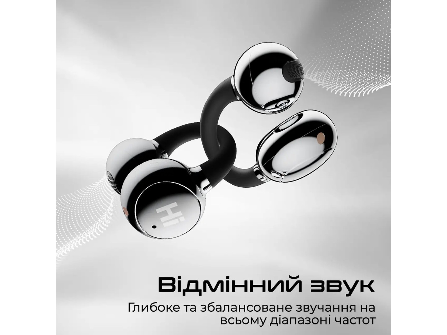 Навушники вкладиші бездротові TWS HiFuture flexclip.black — фото 3