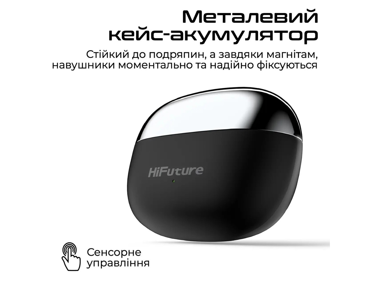 Навушники вкладиші бездротові TWS HiFuture flexclip.black — фото 7