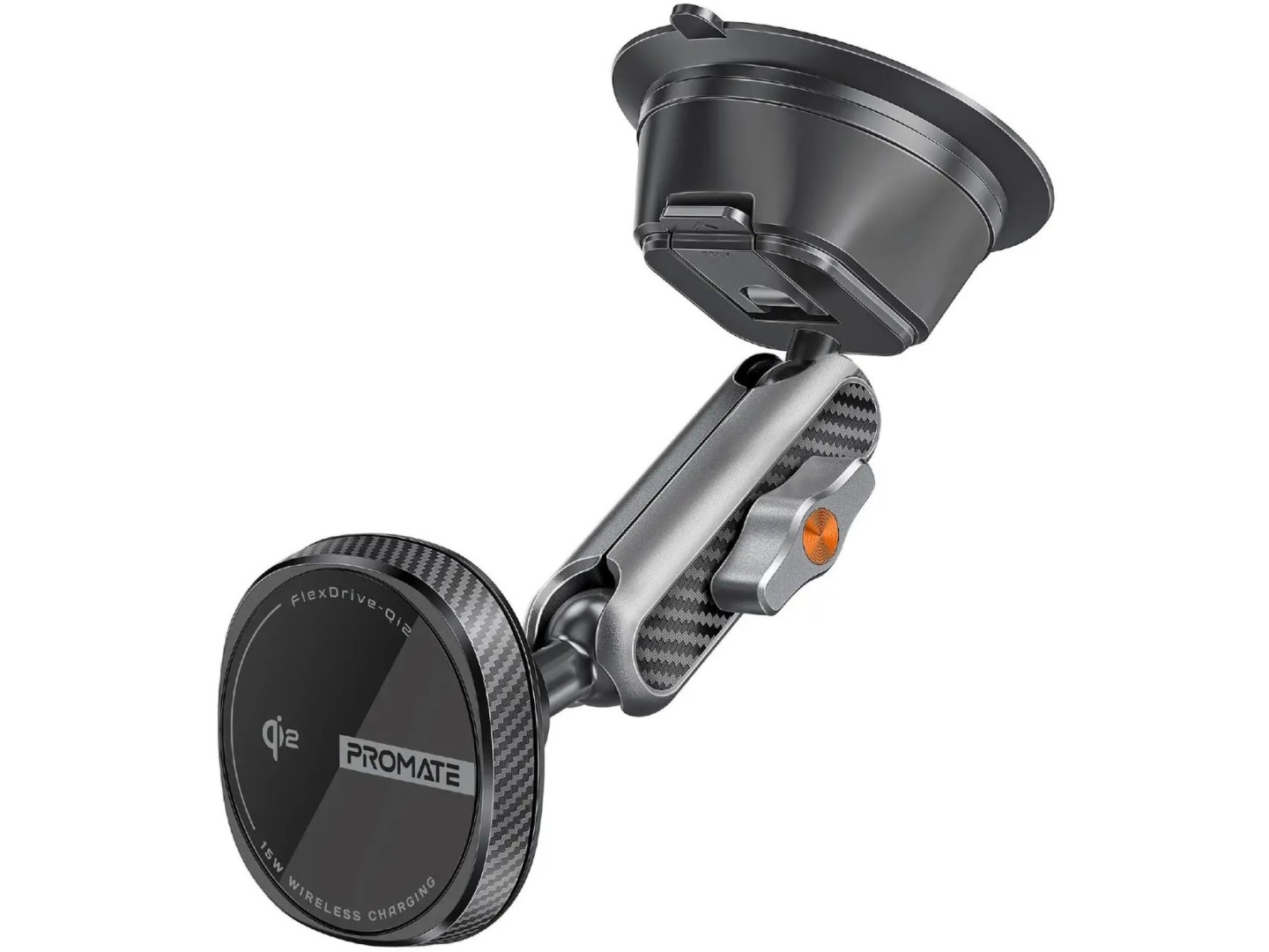 Автотримач з бездротовою зарядкою Promate flexdrive-qi2