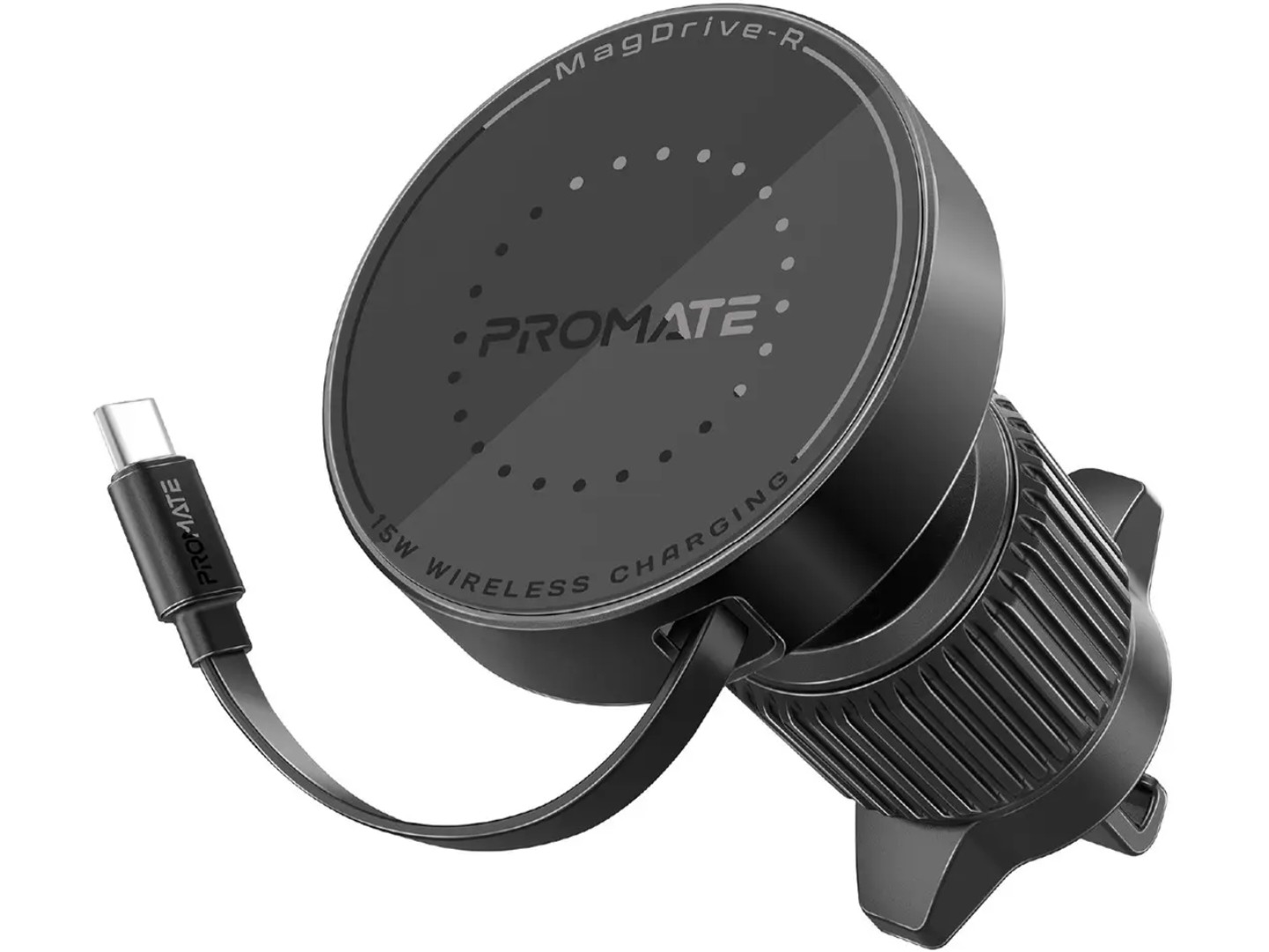 Автотримач з бездротовою зарядкою Promate magdrive-r