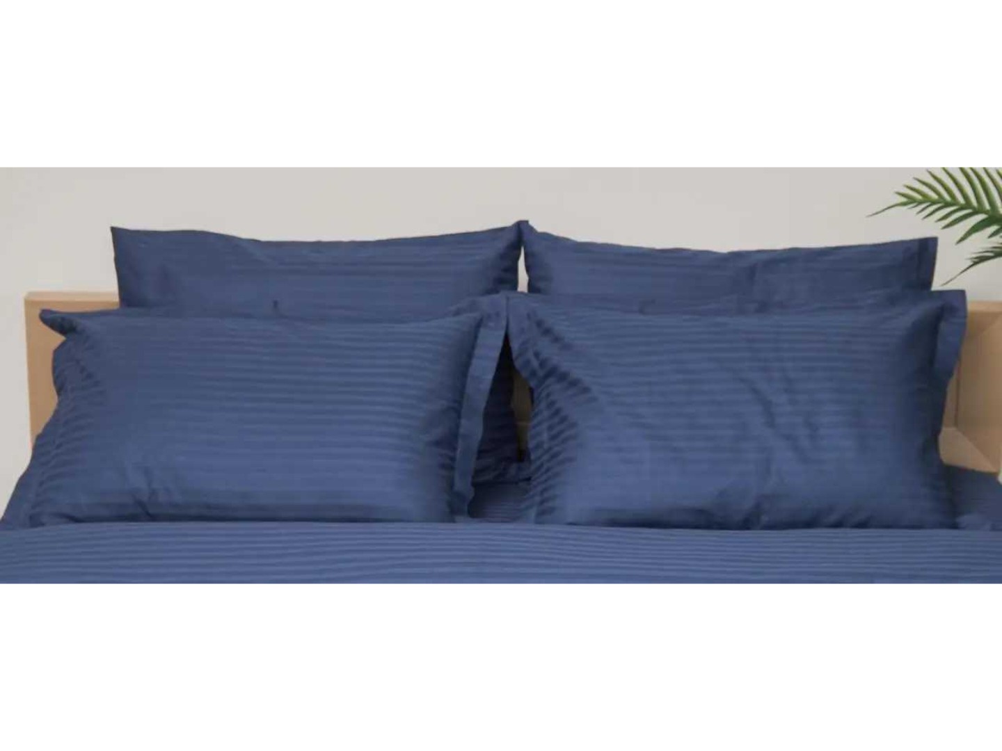 Наволочка Moon⋆ Satin Stripe Delfi Blue 50х70 2 шт. (MS-840000381)