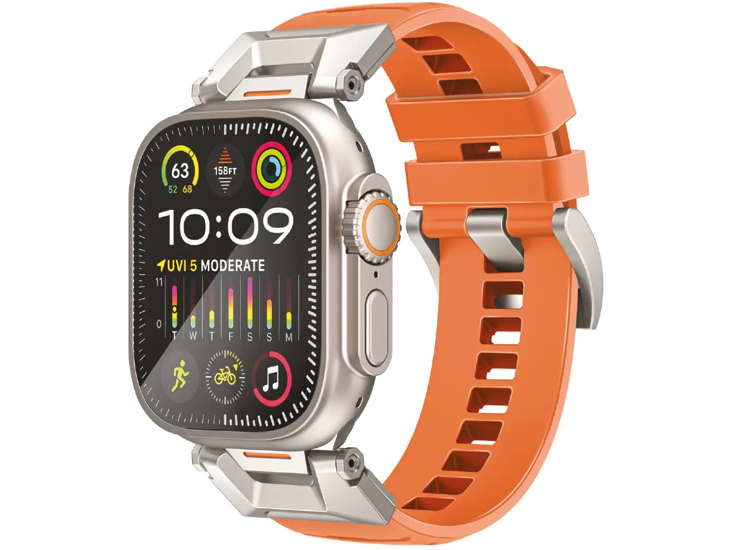 Ремінець для смарт-годинника Promate silicaband-pro.orange — фото 1