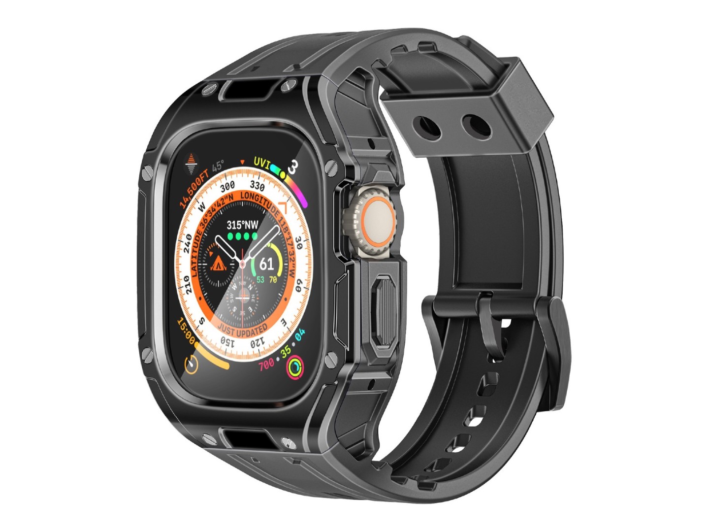 Чохол-бампер для смарт-годинника Promate caseband.black