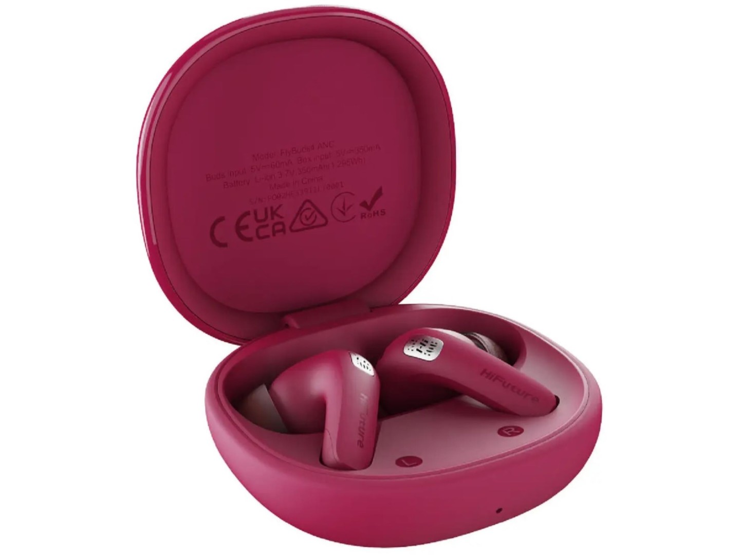 Навушники вкладиші бездротові TWS HiFuture flybuds4.hotpink