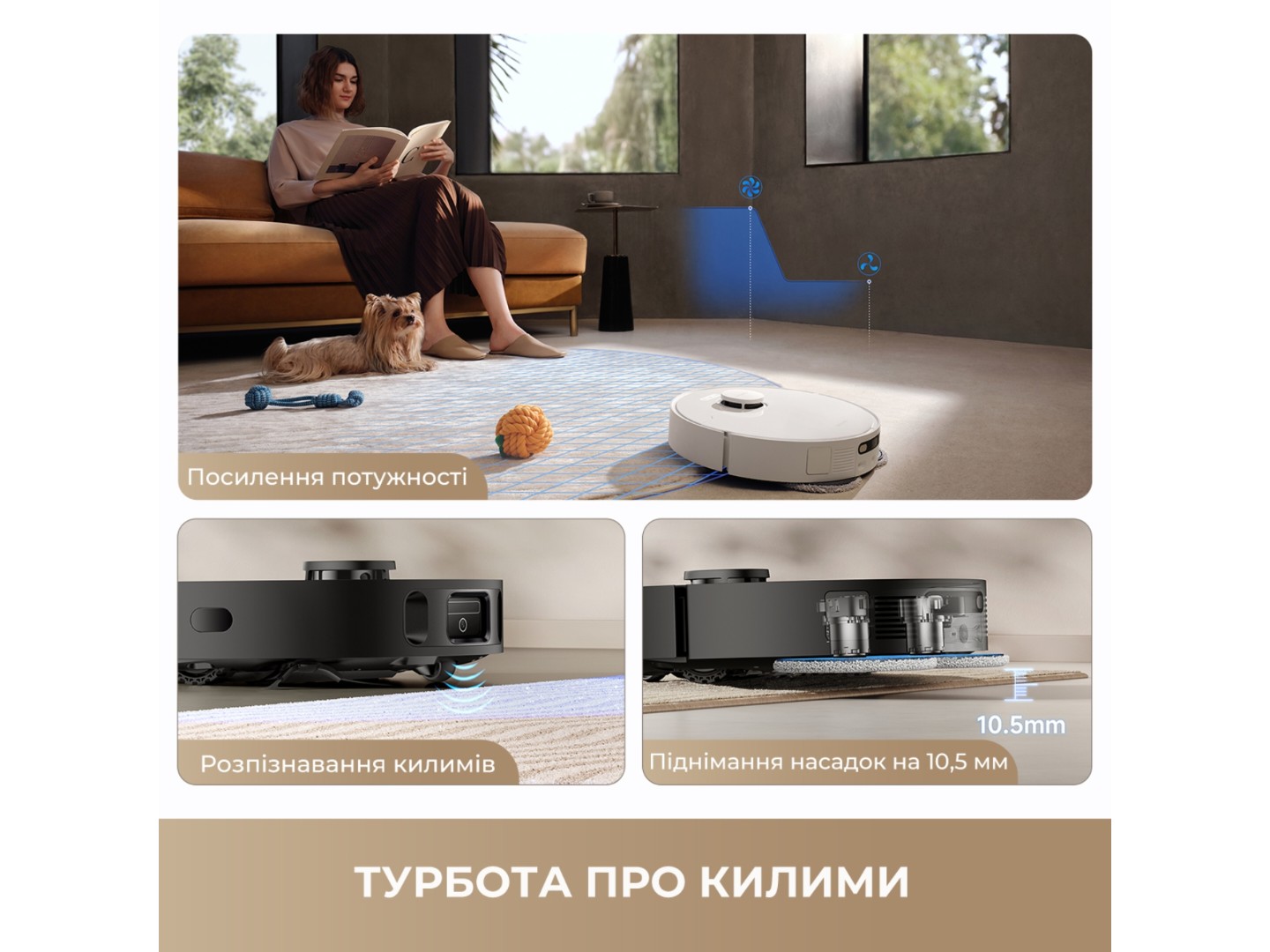 Робот-пилосос миючий Dreame Bot L40 Ultra CE Black (RLD52SE-Bl) — фото 5