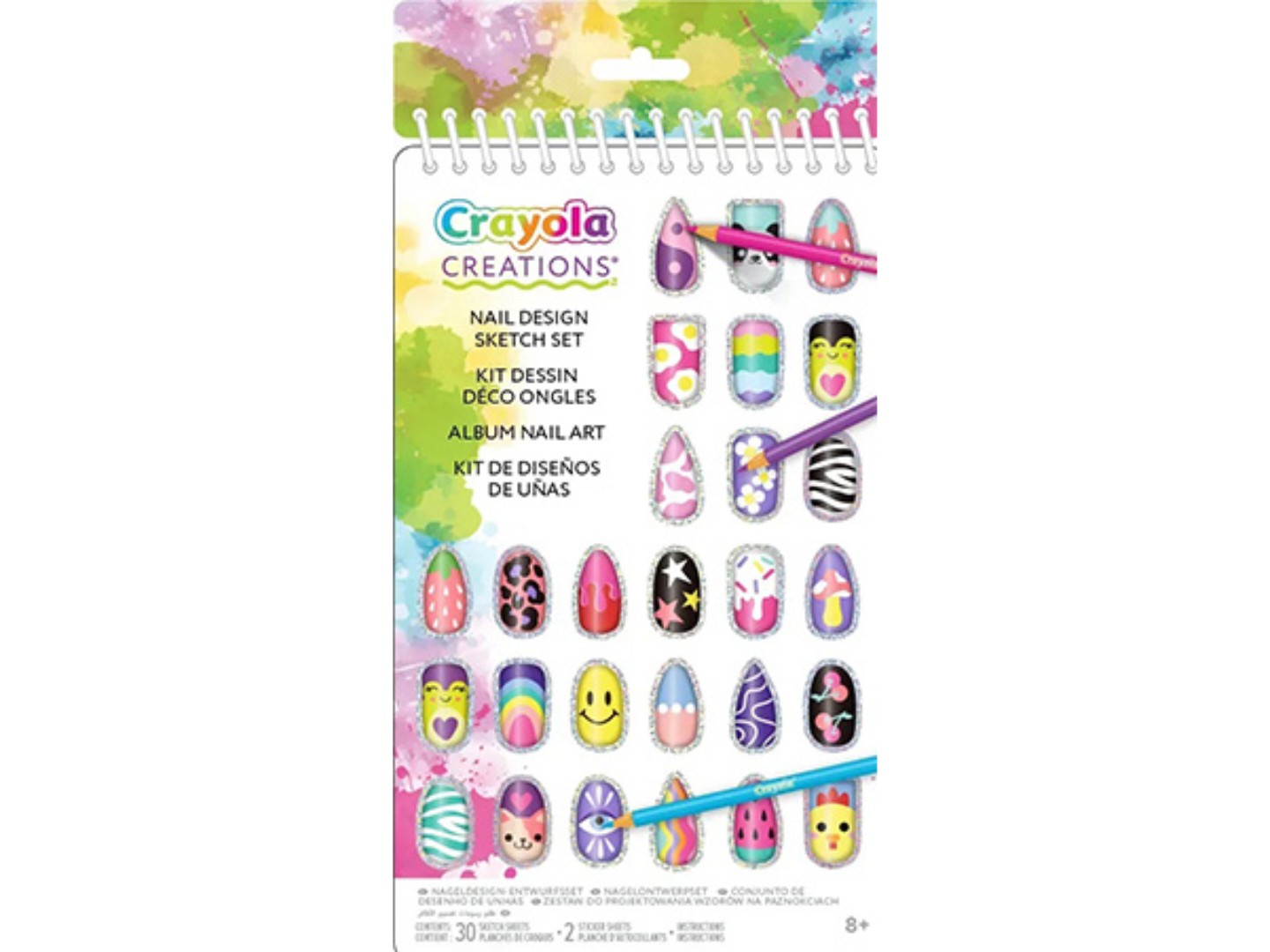 Набір для нігтів Crayola Creations Нейл-Арт з наліпками 30 стор. (04-1275) — фото 1