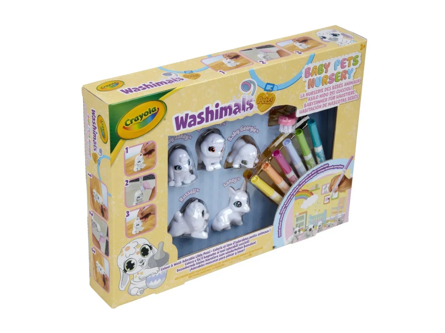 Набір для декупажу та розпису Crayola Washimals Домашні тваринки з фломастерами 5 шт. (74-7516) — фото 14