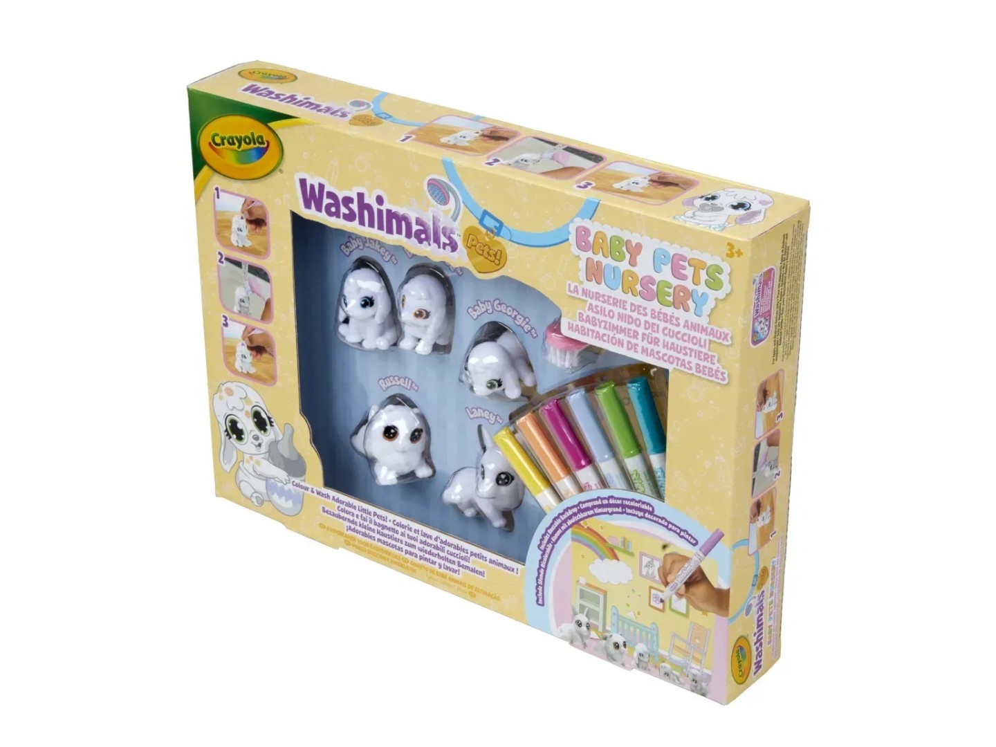 Набір для декупажу та розпису Crayola Washimals Домашні тваринки з фломастерами 5 шт. (74-7516) — фото 15
