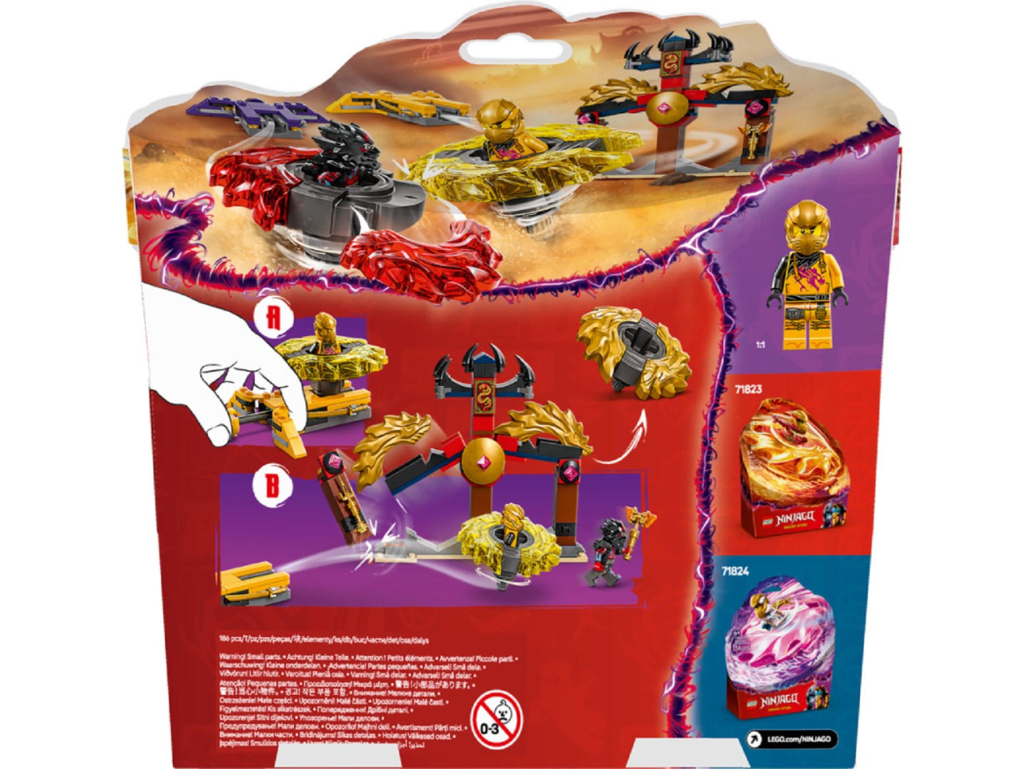 Конструктор LEGO Ninjago Бойовий набір дракона Спін-джитсу (71826) — фото 2