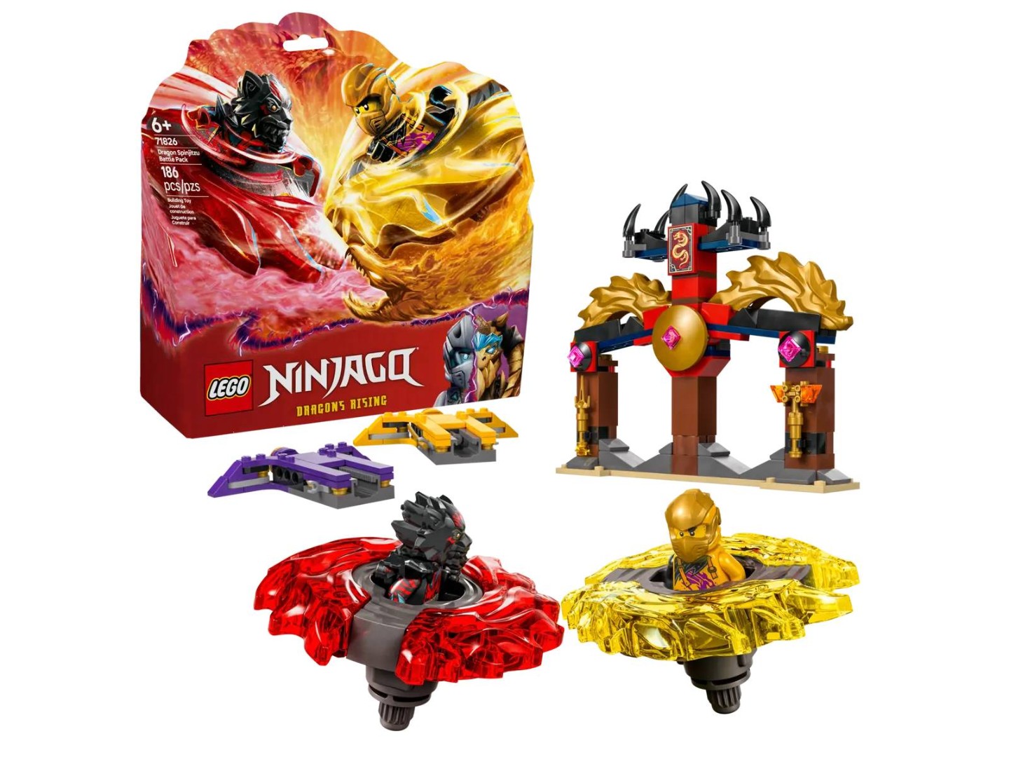 Конструктор LEGO Ninjago Бойовий набір дракона Спін-джитсу (71826) — фото 1