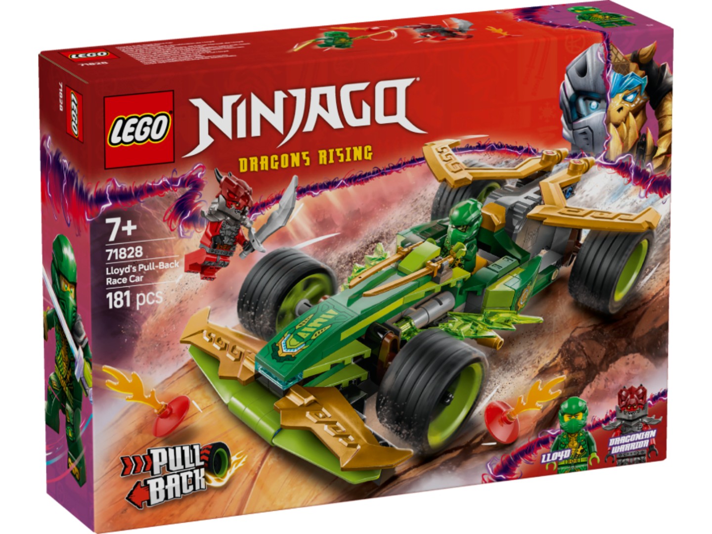 Конструктор LEGO Ninjago Автомобіль для перегонів Лойда з інерційним двигуном (71828) — фото 10