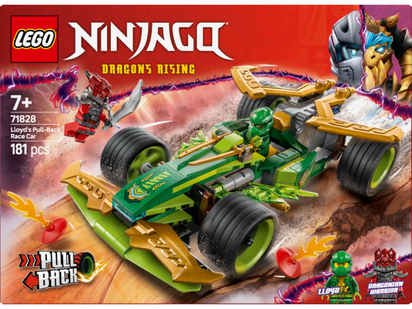 Конструктор LEGO Ninjago Автомобіль для перегонів Лойда з інерційним двигуном (71828) — фото 11