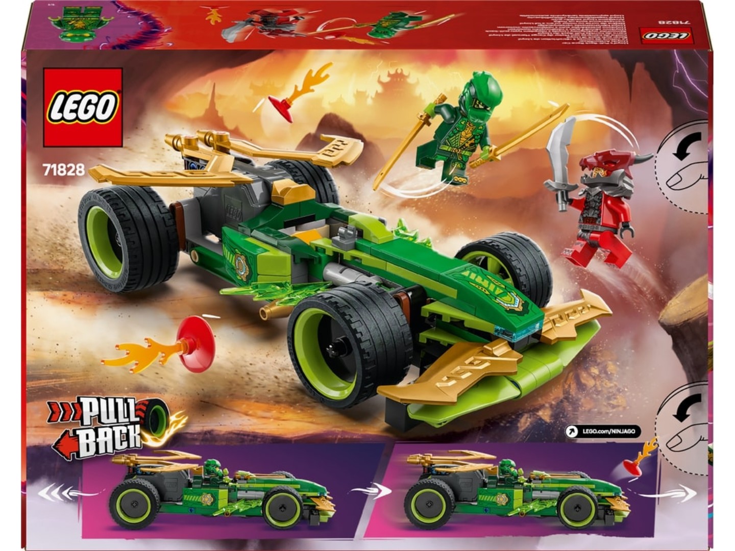 Конструктор LEGO Ninjago Автомобіль для перегонів Лойда з інерційним двигуном (71828) — фото 2