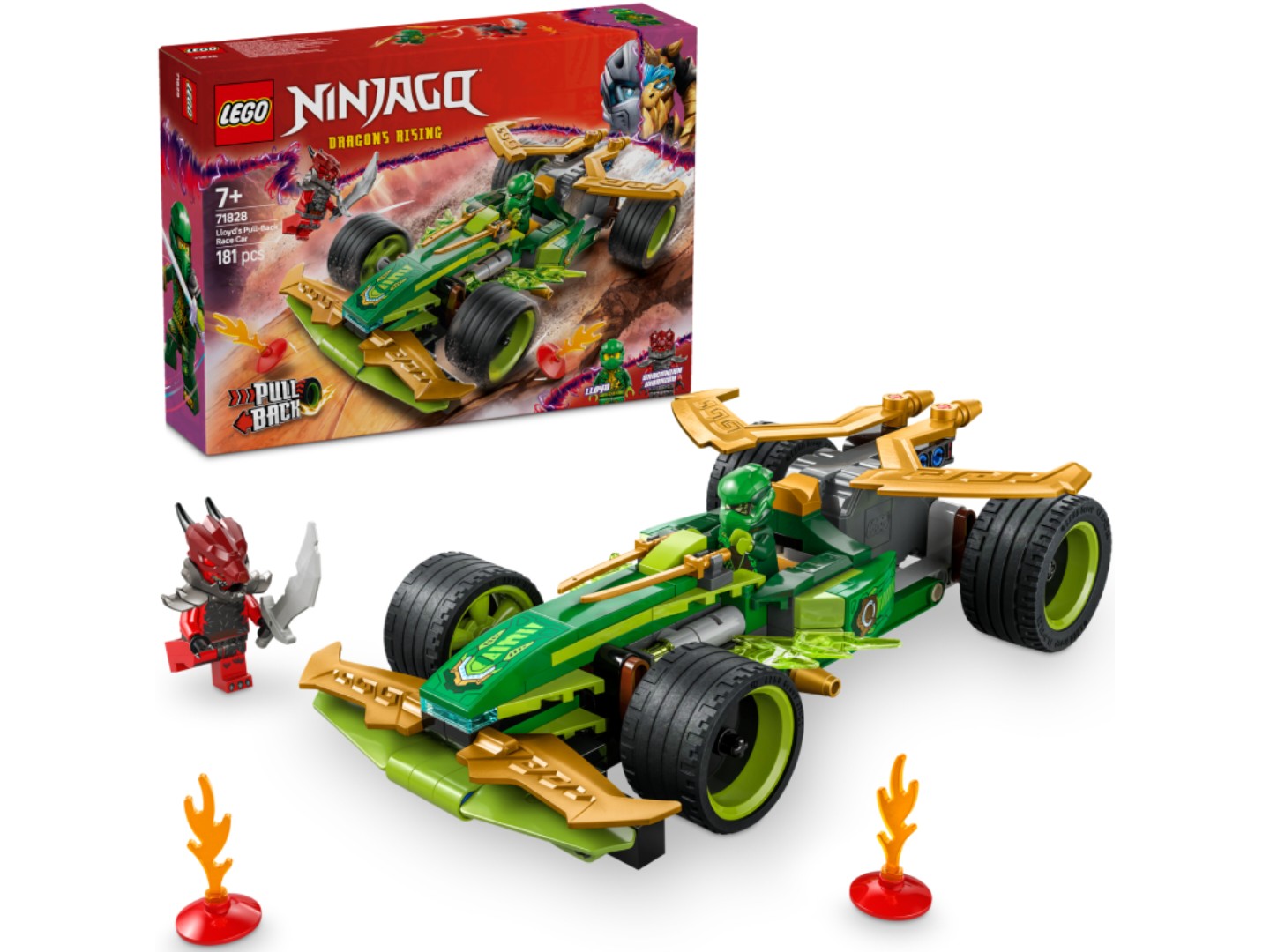 Конструктор LEGO Ninjago Автомобіль для перегонів Лойда з інерційним двигуном (71828) — фото 1
