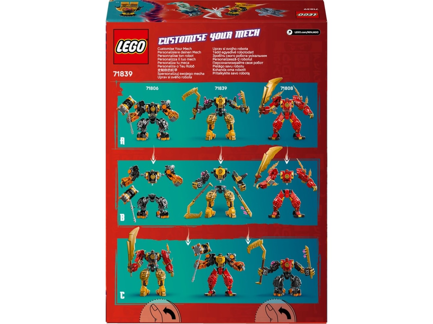 Конструктор LEGO Ninjago Бойовий робот Арін Спін-джитсу (71839) — фото 2