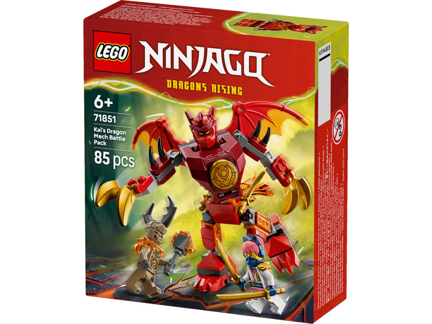 Конструктор LEGO Ninjago Бойовий набір робота Дракона Кая (71851) — фото 14