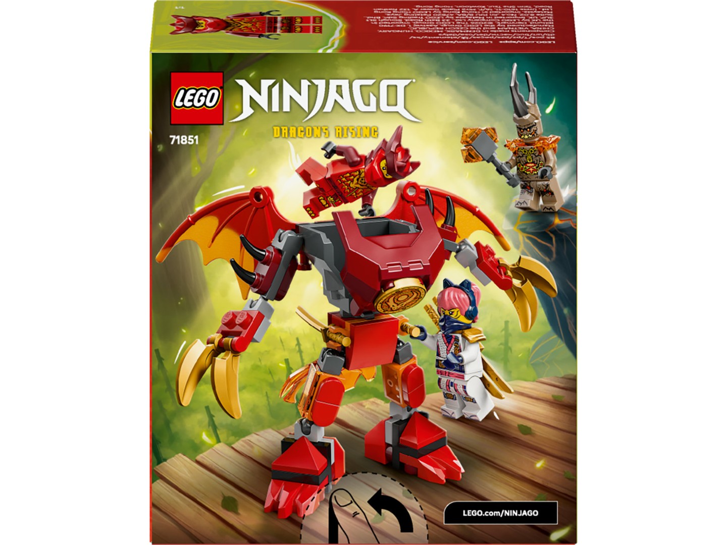 Конструктор LEGO Ninjago Бойовий набір робота Дракона Кая (71851) — фото 2