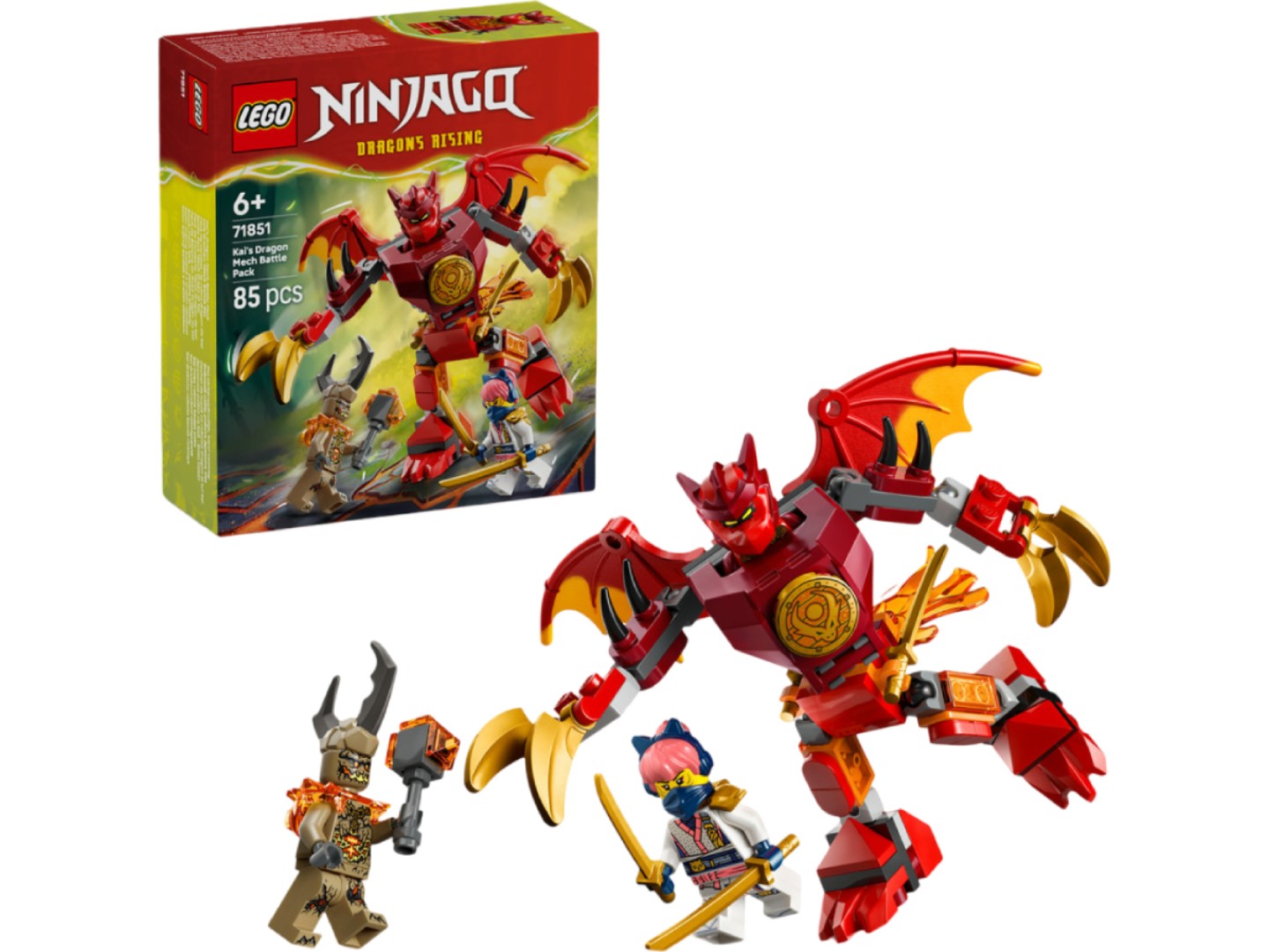 Конструктор LEGO Ninjago Бойовий набір робота Дракона Кая (71851) — фото 1