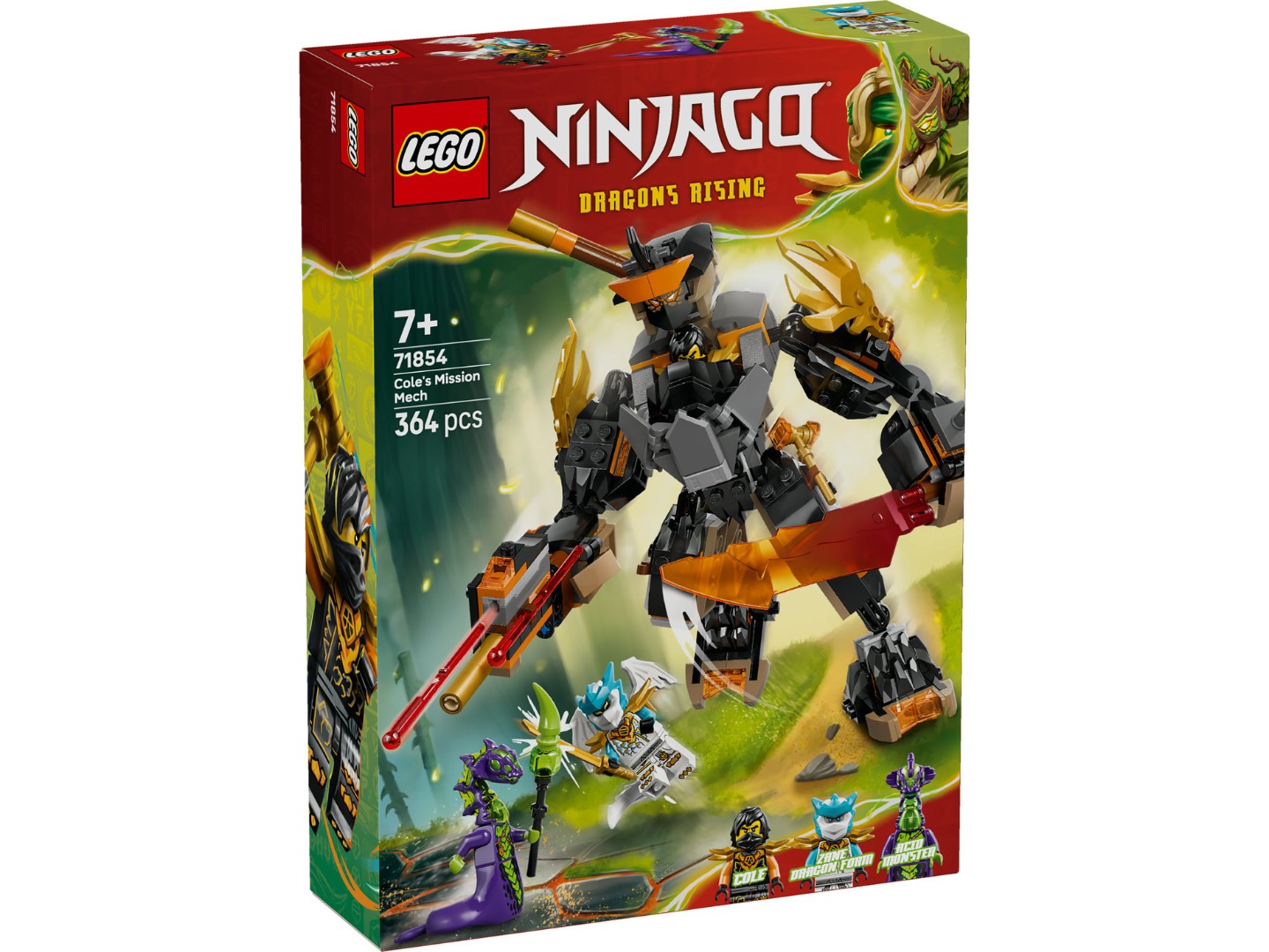 Конструктор LEGO Ninjago Робот Коула для місії і Дракон Зейн (71854) — фото 11