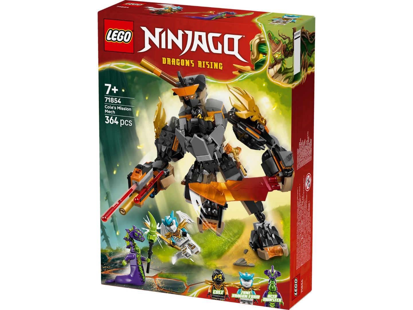 Конструктор LEGO Ninjago Робот Коула для місії і Дракон Зейн (71854) — фото 13