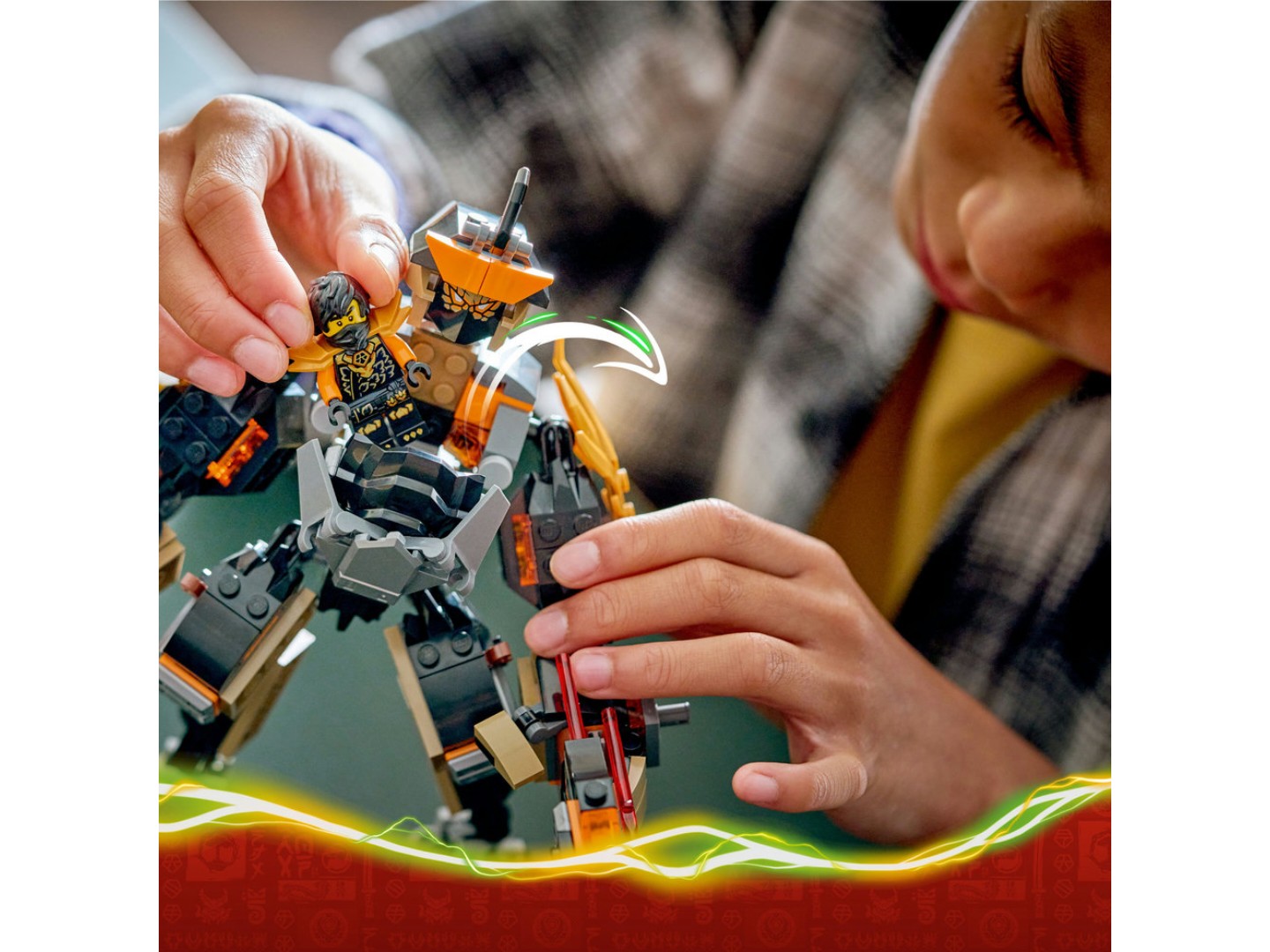 Конструктор LEGO Ninjago Робот Коула для місії і Дракон Зейн (71854) — фото 5