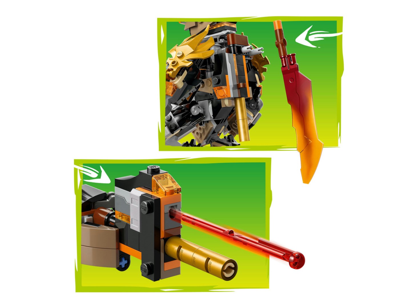 Конструктор LEGO Ninjago Робот Коула для місії і Дракон Зейн (71854) — фото 6