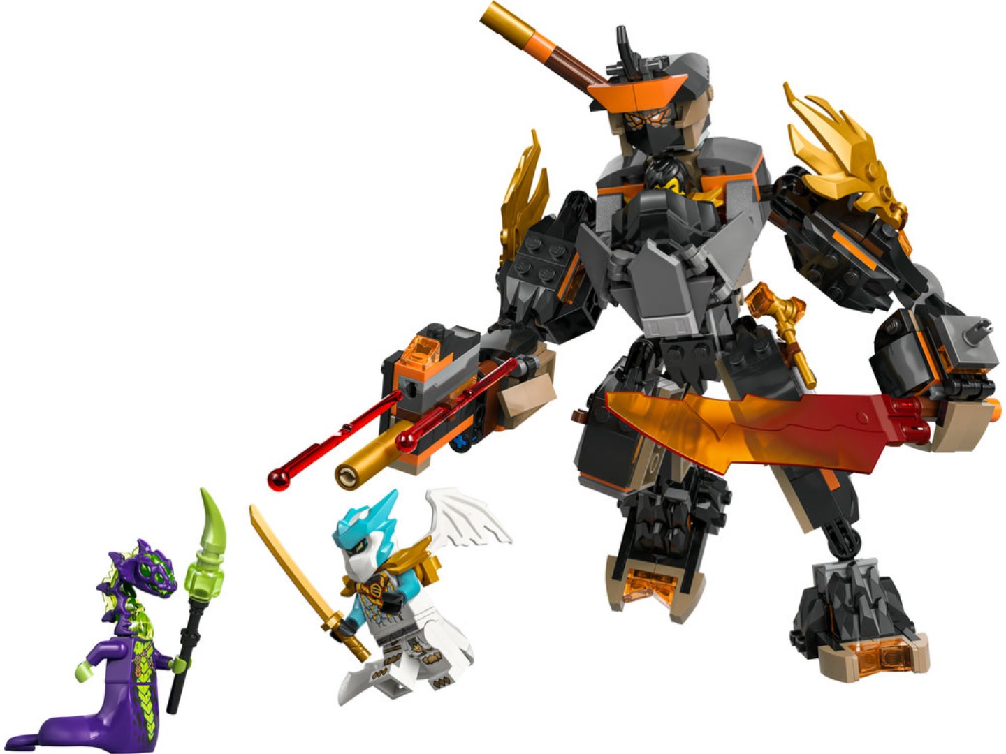 Конструктор LEGO Ninjago Робот Коула для місії і Дракон Зейн (71854) — фото 3