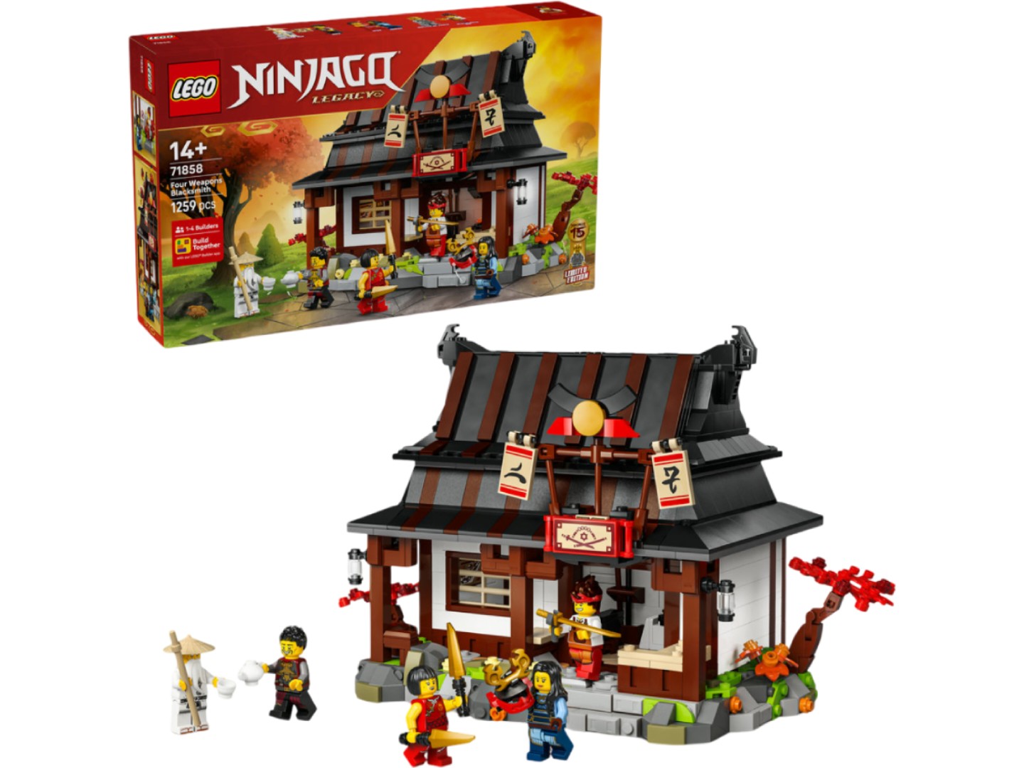Конструктор LEGO Ninjago Ковальня «Чотири зброї». 15-та річниця (71858) — фото 1