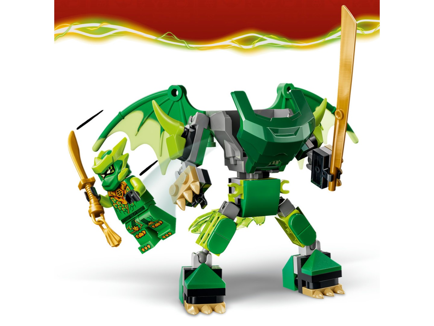Конструктор LEGO Ninjago Бойовий набір робота Дракона Ллойда (71862) — фото 7