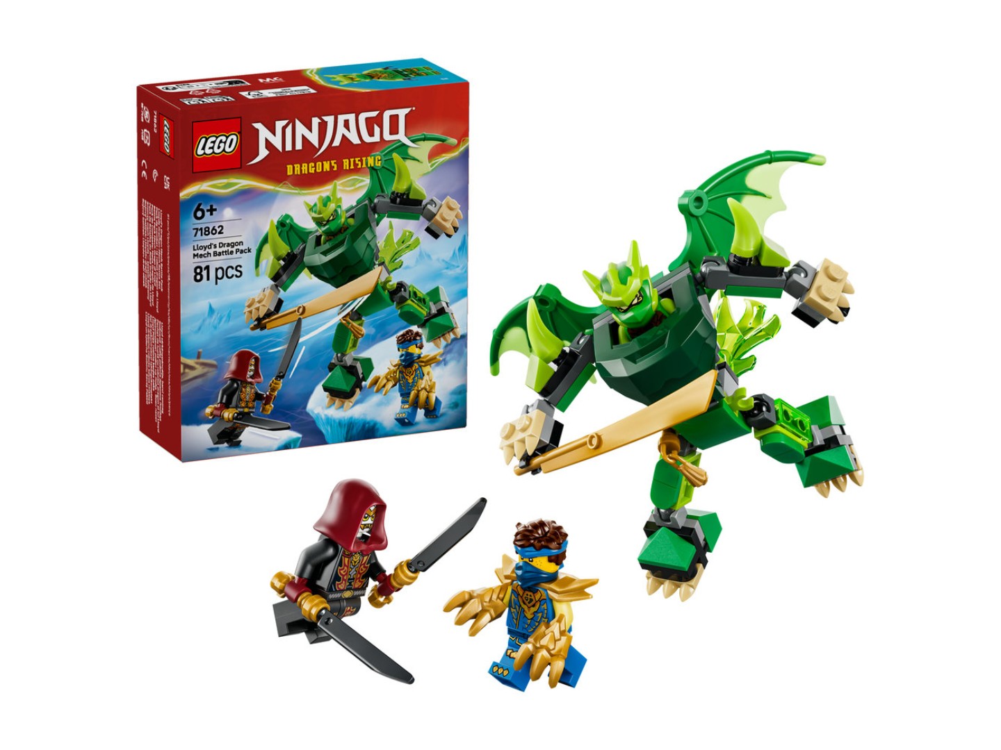 Конструктор LEGO Ninjago Бойовий набір робота Дракона Ллойда (71862) — фото 1